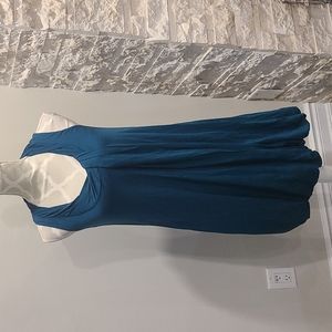 Theory Isolde Freshman wool blend Green Sleeveless Dress with Bubble Hem